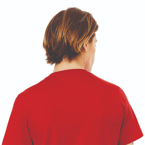 Camiseta de Manga Corta con Cuello en V, 100% Algodón, Transpirable, Antiarrugas, Tallas Grandes para Hombre, Impresión Personalizada en la Parte Delantera, Tela Jersey - Product Image 6