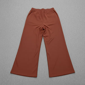 Pantalones de chándal de forro polar extragrandes personalizados para mujer, ropa informal de invierno, pantalones planos de encaje de ajuste regular con estampado personalizado - Product Image 2