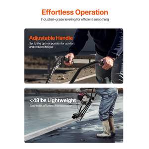 Ensemble de barres droites en aluminium haute efficacité de 4 pieds, 4 temps, pour la finition du ciment, vibrateur à béton vibrant - Product Image 3