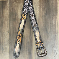 Nouveau design personnalisé de ceinture perlée en cuir usiné à la main de cow-boy occidental de luxe ceinture à perles en alliage avec boucle ardillon en cuir véritable ceinture de créateur avec plumes
