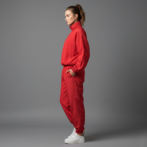 Survêtement pour femmes en coton 100% OEM/ODM, hiver, uni, 2 couleurs, coupe classique confortable, logo imprimé personnalisé - Product Image 3