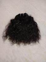 Cabello Humano Virgen Remy de Templo del Sur de la India, Cierre de Cabello Indio de Textura Lisa, Precios de Fábrica al por Mayor