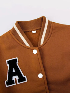Custom Embroidered Varsity <b>Jacket</b> With Personalized Name And Number Premium Chenille Patch <b>Leather</b> Sleeve Letterman <b>Jacket</b> - Product Image 5