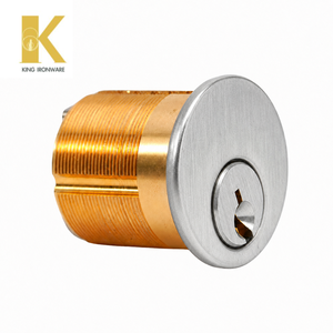 Cilindro de Cerradura de Embutir de 32 mm con Llave SX, Cromado Satinado, Estándar Americano, Herrajes de Seguridad para Puertas - Product Image 6