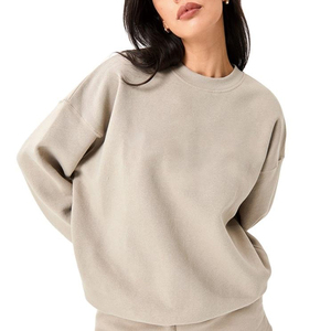 Vente directe d'usine, sweat-shirt surdimensionné pour femmes, léger, respirant, logo personnalisé, sweat-shirts surdimensionnés pour femmes - Product Image 1