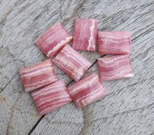 Rodocrosita Natural, Forma Rectangular, Cabujón, Parte Posterior Plana, Calibrada, Gema Suelta para Joyería - Product Image 3