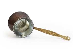 Cafetera de Cobre Hecha a Mano con Diseño Antiguo de 380 ml, Estilo Turco, Griego y Árabe, Color Óxido - Product Image 3