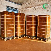 Cocoventra Bloc de tourbe de coco 5 kg, expansion 75L, tourbe de coco lavée, conditionneur de sol, substrat de culture, faible CE, haute capacité d'hydratation