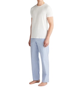 Pantalones de pijama de algodón a rayas para hombre, venta al por mayor, cintura elástica, cordón, ropa de dormir, ropa de dormir suave y cómoda, pantalones de casa - Product Image 5