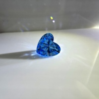 Diamant de laboratoire de 1,5 carat, taille cœur, bleu vif fantaisie, VS1, certifié IGI, diamant non monté