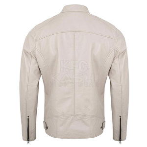 Cool Design <b>Biker</b> <b>Jacket</b> For Men Comfortable Fit With Soft Lining Safety Detail Reinforced Shoulder Perfect For Casual Style - Product Image 3