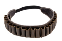 Ceinture porte-cartouches en cuir véritable calibre 12 pour la chasse, le tir et les accessoires tactiques