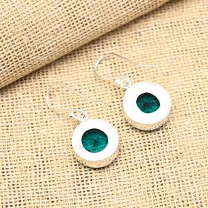 Pendientes de Plata de Ley 925 con Delicada Gema de Indicolita, Joyería Hecha a Mano con Indicolita, Regalo de Compromiso - Product Image 5