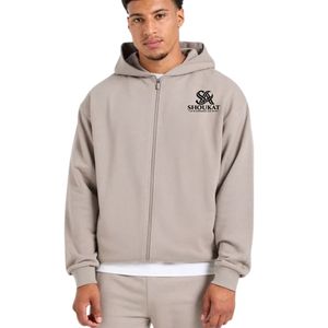 Ensemble de survêtement pour homme, couleur beige clair, sweat-shirt à capuche et pantalon de jogging assorti, deux pièces, vêtements de sport décontractés, streetwear, pull à capuche - Product Image 5