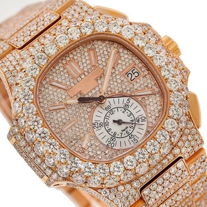 Montre de luxe carrée classique pour homme, sertie de diamants Moissanite VVS, avec lunette en or rose, style Hip Hop, personnalisée, haute qualité, design de créateur, avec date - Product Image 3