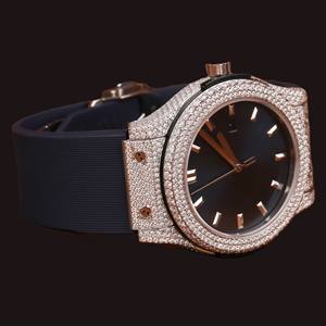 นาฬิกาข้อมือผู้ชายสุดหรู ดีไซน์คลาสสิก ประดับเพชรโมอิสซาไนต์ทรงกลมสีน้ำเงิน สายสีน้ำเงิน โดดเด่นมีสไตล์ เหมาะสำหรับงานปาร์ตี้ - Product Image 6