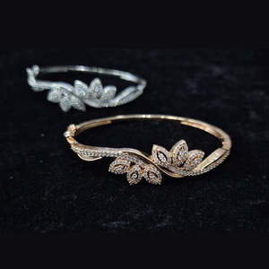 Jewelemarket Glamorous Silver American <b>Diamond</b> Fashion <b>Bracelets</b> & <b>Bangles</b> for Party & Daily Wear - Product Image 1