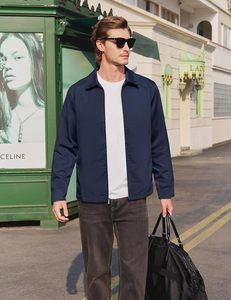 Men's Lightweight <b>Jackets</b> Cotton <b>Jacket</b> Casual Coat | Cotton Blend Fabric, Twill Texture - Product Image 3