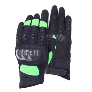 Gants de moto pour homme en cuir véritable et microfibre, compatibles écran tactile, pour la conduite et le cyclisme - Product Image 3