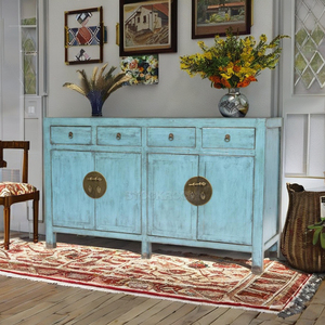 Solid Wood Living Room Cabinets Multi-Drawers Old Style Painted Solid Wood Living Room Bedroom Apartment or Home Use - Product Image 2