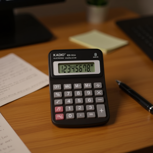 Calculatrice électronique Kadio Kd-185a 8 chiffres Fonctions mathématiques de base Utilisation sur bureau - Product Image 3