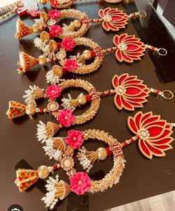 Suspensions traditionnelles Shubh Labh pour la décoration de la maison pour Diwali, pour l'entrée principale ou la décoration de la maison - Product Image 2