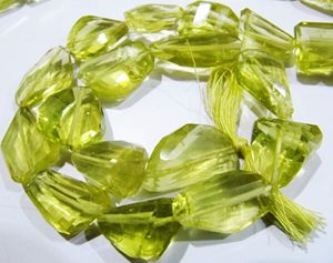 10 perles lâches en quartz jaune naturel, perles taillées au laser, perles lisses en pierre précieuse, 11-25 mm - Product Image 2