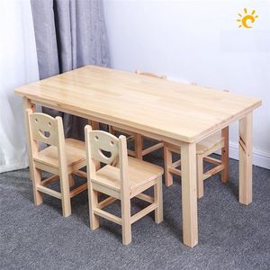 Conjunto de silla y escritorio de madera personalizado para niños en edad preescolar para lectura, escritura y actividades en el aula. - Product Image 1