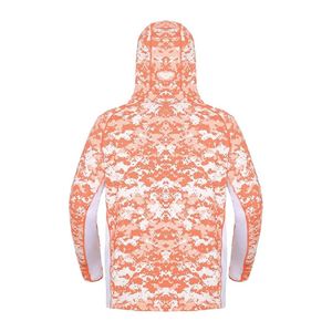 Sudadera con Capucha para Hombre, de Secado Rápido, Impermeable, Transpirable, Ligera, con Estampado Digital, de Poliéster y Elastano, con Máscara Facial Integrada y Manga Larga, para Pesca - Product Image 5