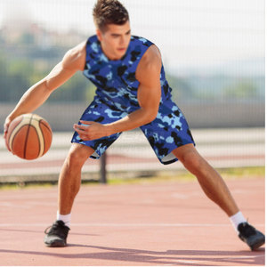 Nouveau style, uniforme de basketball en polyester respirant de haute qualité avec couleur et taille personnalisées, séchage rapide pour hommes - Product Image 3