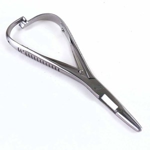 Pince à ciseaux en acier inoxydable personnalisée pour le nettoyage des yeux, type pince à épiler - Product Image 1