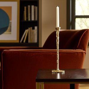 Porte-bougie en aluminium fait main personnalisé, support à bougie en métal avec cheminée en verre pour la décoration de la maison et des événements, centre de table de mariage - Product Image 2