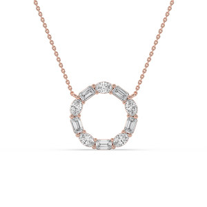 Lab Grown Diamond <b>Pendant</b> 3.00 Carat Oval Brilliant Cut 14K <b>Solid</b> <b>Gold</b> Women's Luxury Jewelry IGI Certified - Product Image 6