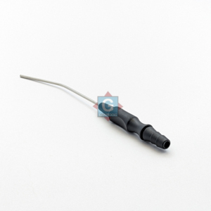 Tubo de succión ENT de acero inoxidable Zoellner, instrumento quirúrgico manual con mango negro, certificado CE Clase I para quirófano - Product Image 5
