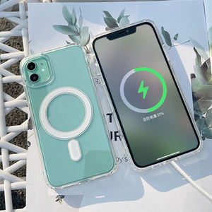 Vente en gros de coques de téléphone portable transparentes antichoc en TPU pour 11 11 Pro Max avec protection d'écran et support d'anneau en plastique - Product Image 3