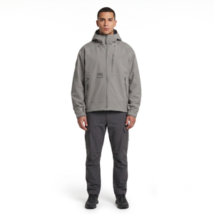 Men's Customizable Design Softshell <b>Jacket</b> Hood Polyester Spandex Waterproof Outdoor Tactical Wear XS Size Solid Private Label - Product Image 1