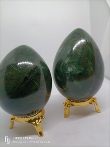 Œuf de jade vert naturel poli, pierre précieuse, cristal, guérison, méditation, prospérité, porte-bonheur, cadeau spirituel, collection - Product Image 6