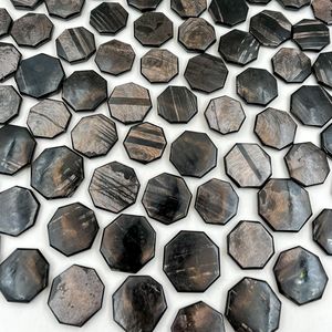 Hyperstène naturel rayé, cristal octogonal gravé, pierre précieuse pour Reiki, Feng Shui, décoration, vente en gros, en vrac - Product Image 6