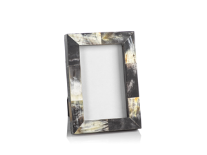 Marco de fotos con incrustaciones de cuerno, diseño personalizado disponible, pieza decorativa de gran tamaño para el hogar, hecho a mano por Perfect Enterprises - Product Image 6