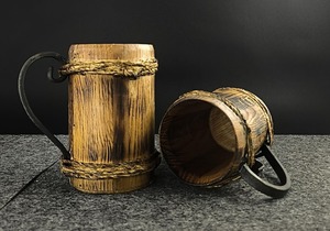 Taza de Café de Madera Rústica, Producto de Exportación de la Mejor Calidad de la India, Diseño Tradicional Hecho a Mano, Artículo para Beber - Product Image 5