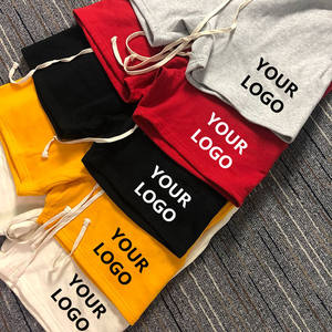 Shorts de sport pour hommes High Street, en molleton de coton French Terry de haute qualité, avec broderie de basketball, style jogger uni - Product Image 2