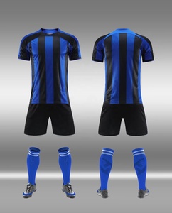 Conjunto de Uniforme de Fútbol para Mujer con Patrón Geométrico Personalizado, Ribete en Contraste, Ligero, con Impresión de Nombre y Número - Product Image 1