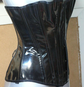 Purple <b>Leather</b> Corset Women Firm Control Shaper Hook-and-Eye Closure Daily Wear Adult Size - Product Image 4