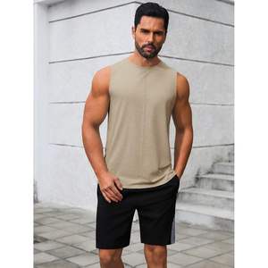 2025 camisetas sin mangas de entrenamiento para hombres, camisetas informales de verano para Fitness, tamaño XL, poliéster, sin mangas, atlético, gimnasio, camisa musculosa, capucha lisa - Product Image 1