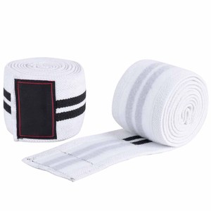 High Quality Elastic <b>Knee</b> Wraps For Weight Training Gym Workout Squat Support Compression Fitness <b>Exercise</b> Equipment - Product Image 5