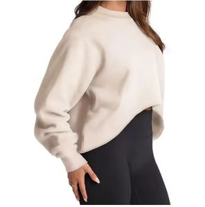 Sweat-shirt d'hiver à col rond personnalisé pour homme - Tissu en polaire, style streetwear surdimensionné - Product Image 4