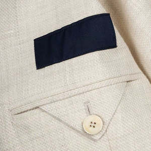 Traje de Hombre, Corte Slim, Tallas Grandes, Impermeable, Transpirable, Antiarrugas, Estilo Casual de Negocios, para Boda, Blazer Cruzado con Cuello Mao - Product Image 6