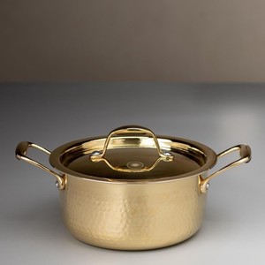 Casserole en cuivre avec couvercle, ustensile de cuisine de haute qualité pour la maison, les restaurants et les hôtels, construction robuste et résistante, compatible avec les cuisinières à gaz - Product Image 6