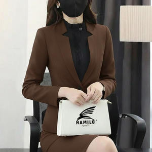 Traje de Hombre para Primavera y Otoño, Traje de Dos Piezas para el Trabajo, Elegante y Ajustado, Ropa para Ocasiones de Negocios - Product Image 2