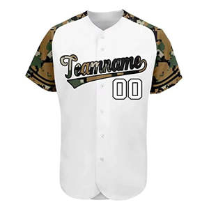 Uniformes de baseball et de softball personnalisés, sublimation, respirants, antibactériens, séchage rapide, taille plus, manches courtes, polyester/coton - Product Image 1